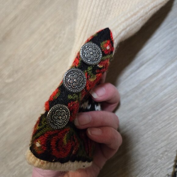 Nordstrikk Vintage Fair Isle Cardigan Heavyweight Girl's Youth Size Large (14) - Picture 6 of 9